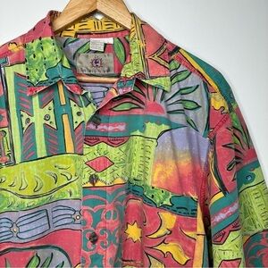 The Territory Ahead Vintage Retro 90’s Short Sleeve Button Down Shirt Large